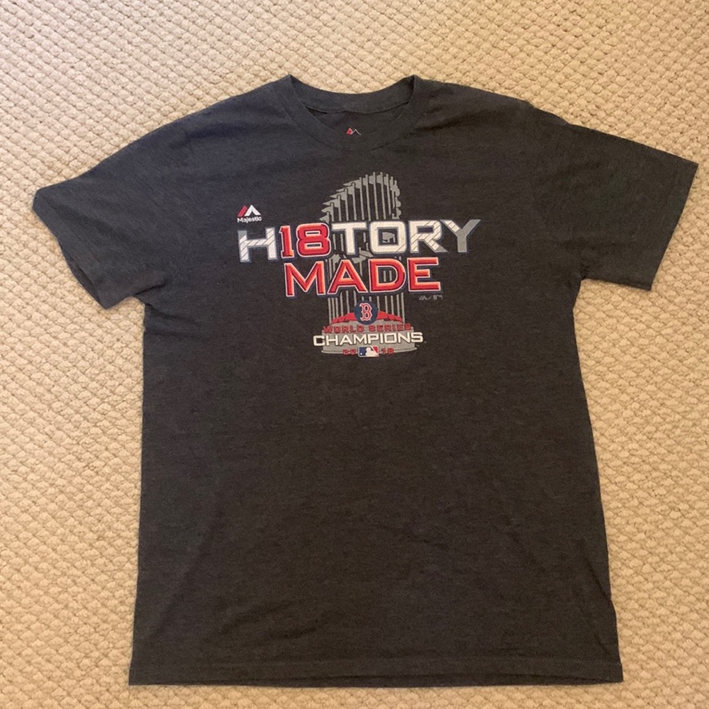 Majestic History Made Boston Red Sox World Series Champions 2018 T-Shirt